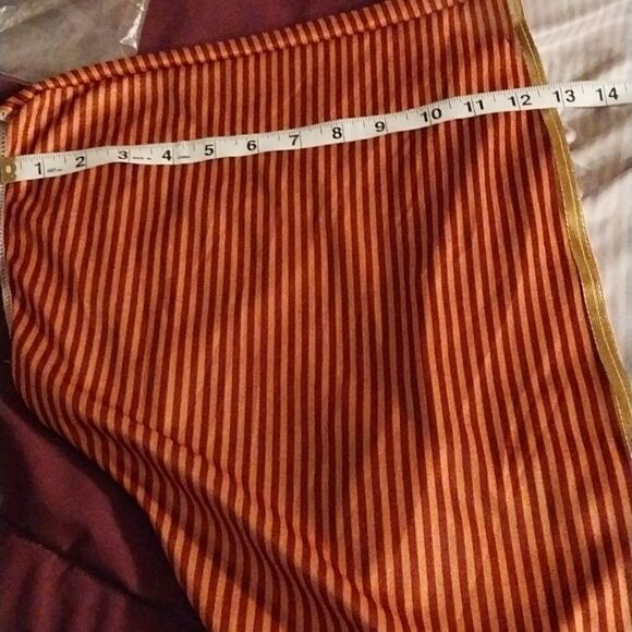 NWOT Kimono Orange Stripe  With Gold Triming One Size - Picture 4 of 8